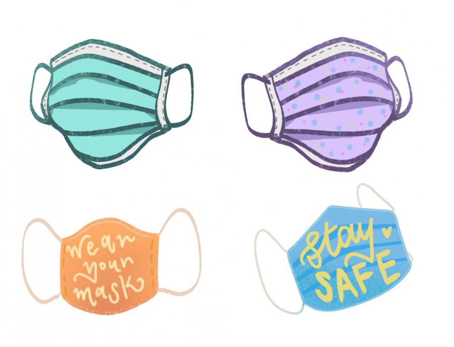 Sophomore Katie Rueff wins Gunn mask decorating competition