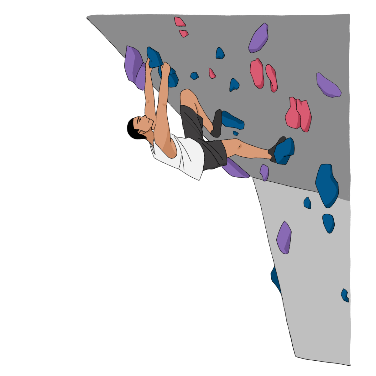 Rock climbers scale up effort, engagement